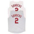 Deion Sanders Cincinnati Reds 2001 Home Vest M 2Xl Limited Jersey - Grey