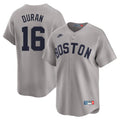 Jarren Duran #16 Boston Red Sox Throwback Limited Jersey - Gray