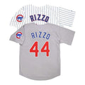 Anthony Rizzo #44 Chicago Cubs Home Road Grey W Patch Limited Jersey - White