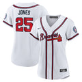 Andruw Jones #25 Atlanta Braves Nike Women'S 2026 Baseball Hall Of Fame Retired Player Limited Jersey - White