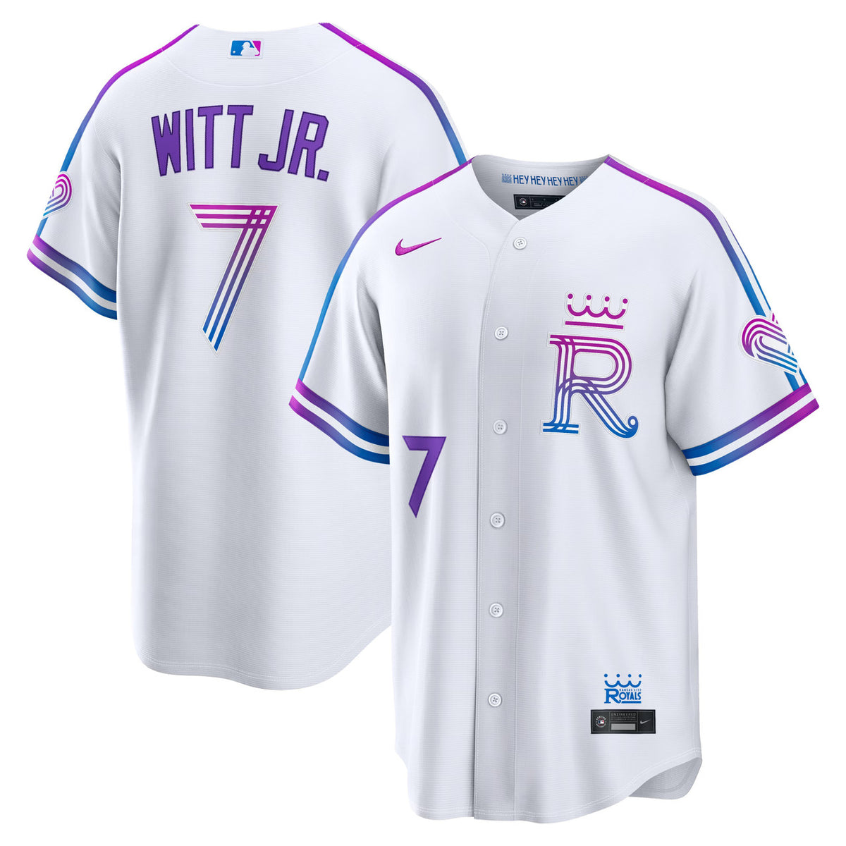 Bobby Witt Jr. #7 Kansas City Royals Nike 2026 City Connect Stadium Limited Jersey - White