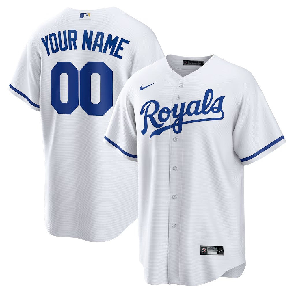 Kansas City Royals Custom Home Limited Jersey - White