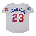 Ryne Sandberg #23 Chicago Cubs 1993 Road W Team Patch M 2Xl Limited Jersey - Grey