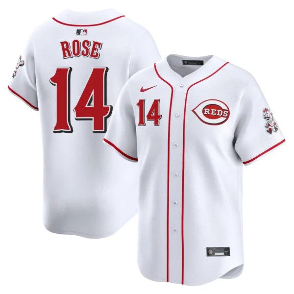 Pete Rose #14 Cincinnati Reds Home Limited Jersey - White