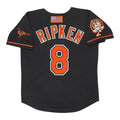 Cal Ripken Jr #8 Baltimore Orioles 2001 Alt W Retirement Patch Limited Jersey - Black