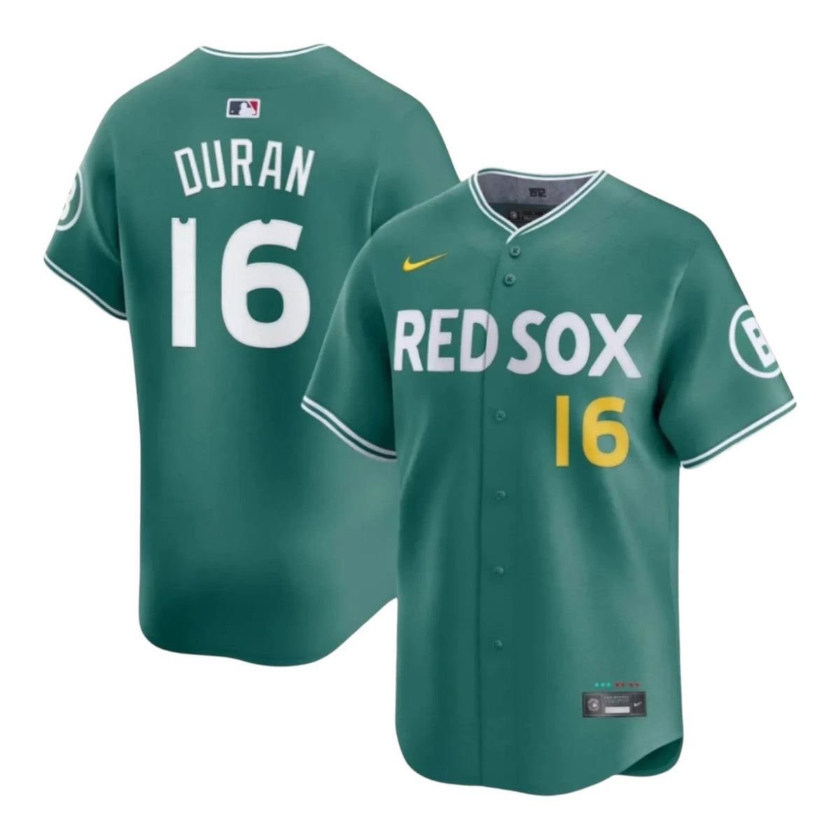 Jarren Duran #16 Boston Red Sox City Connect Limited Jersey - Green