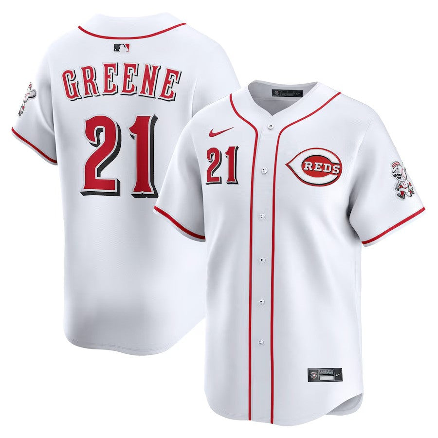 Hunter Greene #21 Cincinnati Reds Home Limited Jersey - White