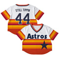 Houston Astros Women Throwback Crop Top Limited Baseball Jersey