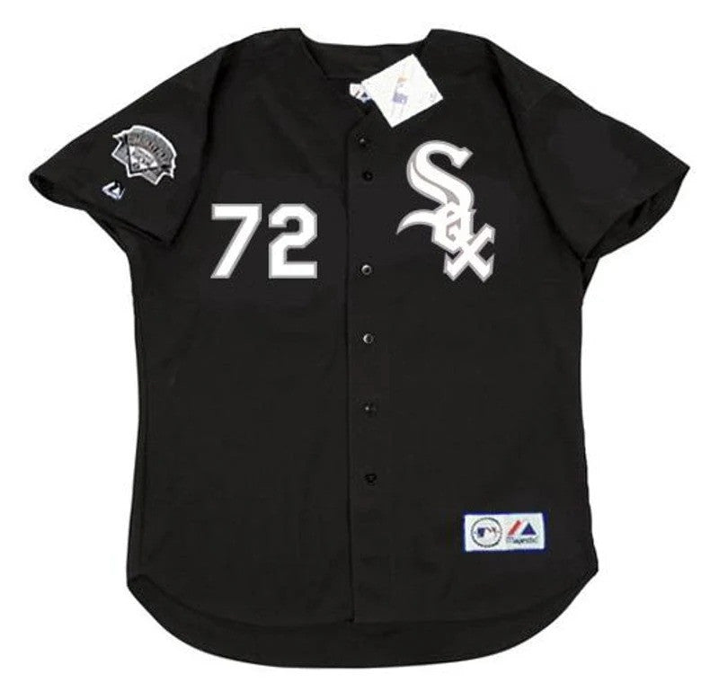 Carlton Fisk #72 Chicago White Sox 1991 Limited Throwback Baseball Jersey