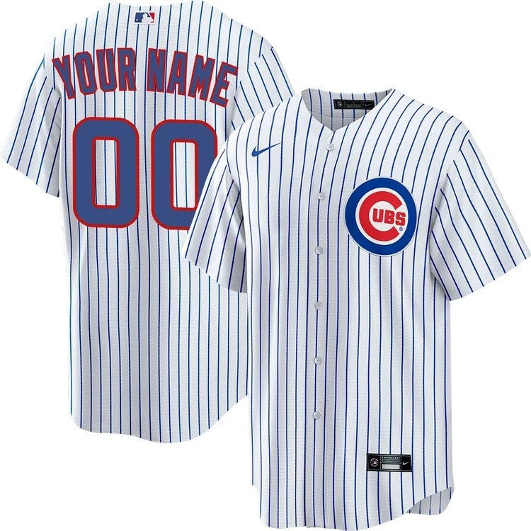 Chicago Cubs Custom Home Limited Jersey - White