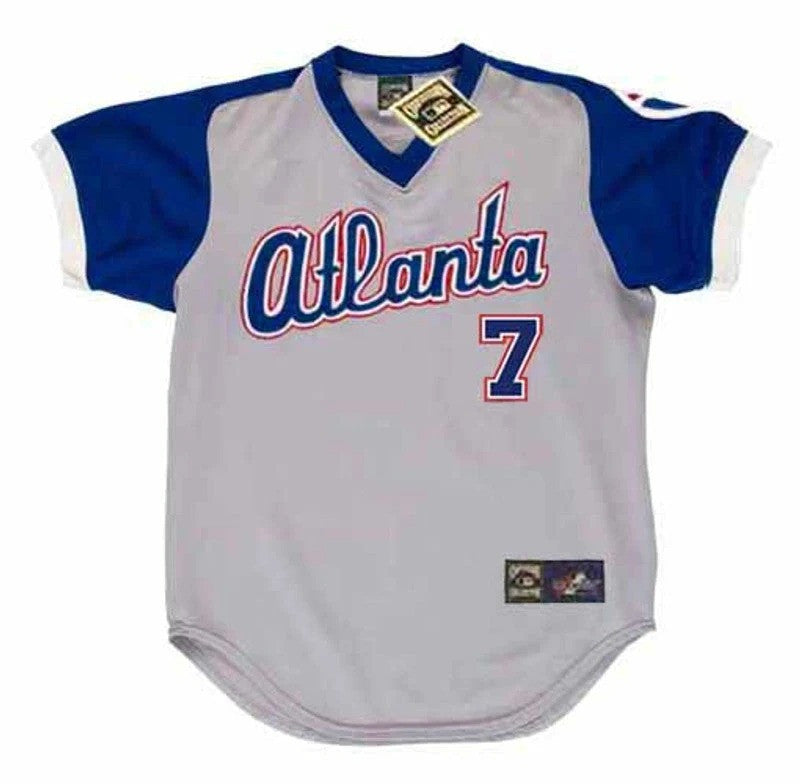 Jeff Burroughs Atlanta Braves 1979 Away Limited Throwback Baseball Jersey