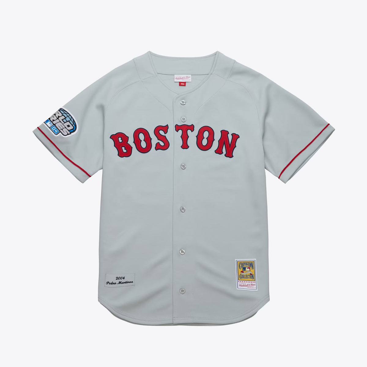 Pedro Martinez #45 Boston Red Sox 2004 Authentic Road Jersey - Gray