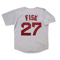 Carlton Fisk #72 Boston Red Sox Road M 2Xl Limited Jersey - Grey