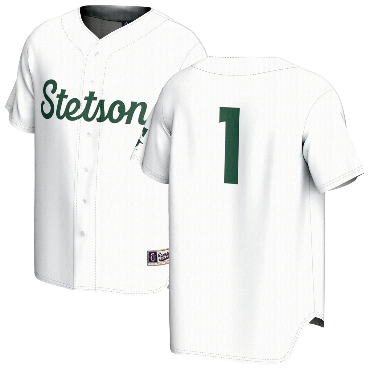 Stetson Hatters #1 Gameday Greats Youth Lightweight Baseball Fashion Limited Jersey - White