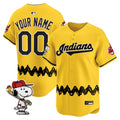 Cleveland Indians X Peanuts Vapor Premier Limited Custom Jersey