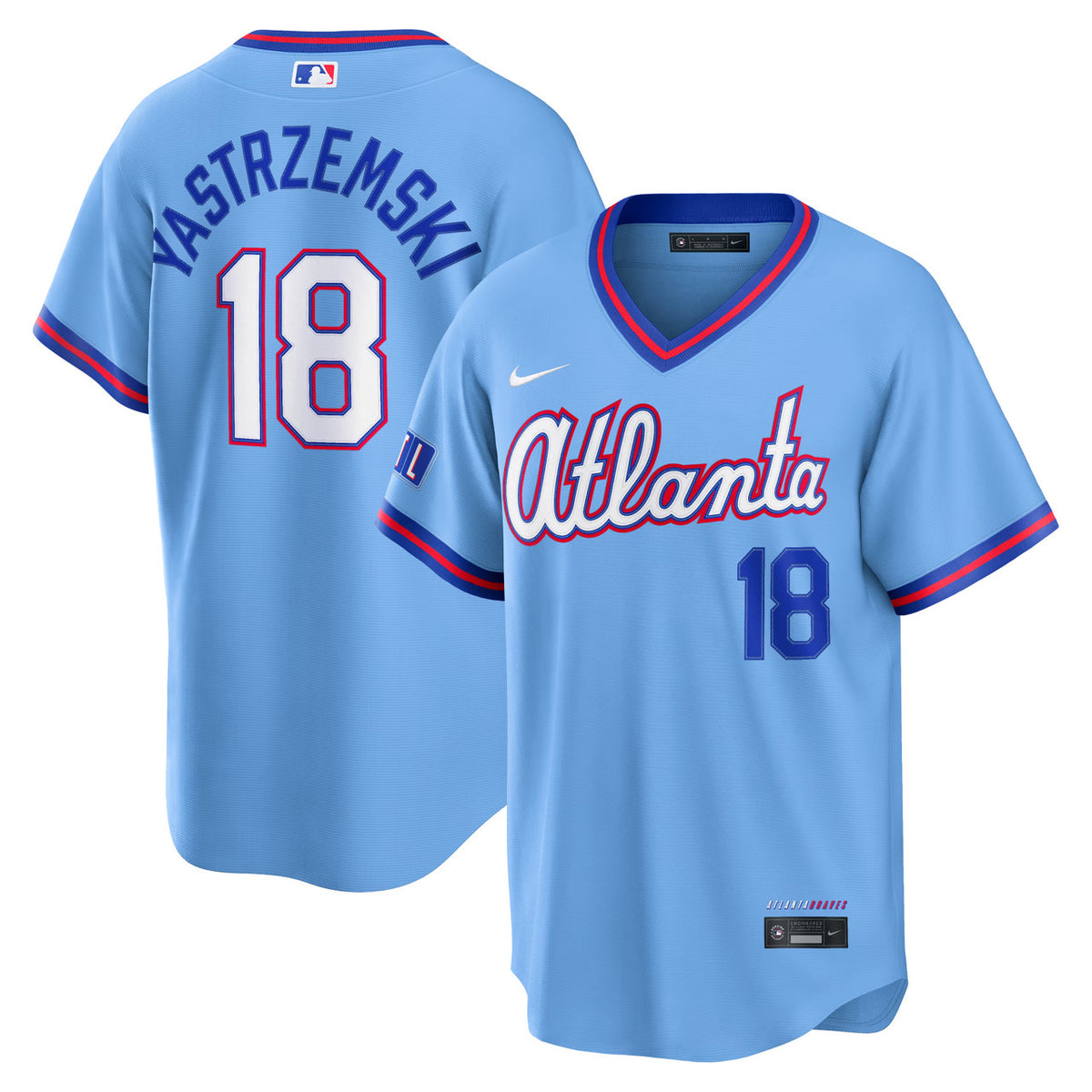 Mike Yastrzemski #5 Atlanta Braves Nike 2026 City Connect Stadium Limited Jersey - Powder Blue