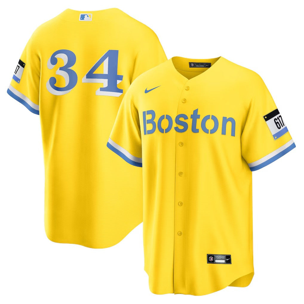 David Ortiz #34 Boston Red Sox Retired Player City Connect Limited Jersey - Gold