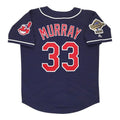 Eddie Murray #33 Cleveland Indians 1995 Alt World Series Limited Jersey - Navy Blue