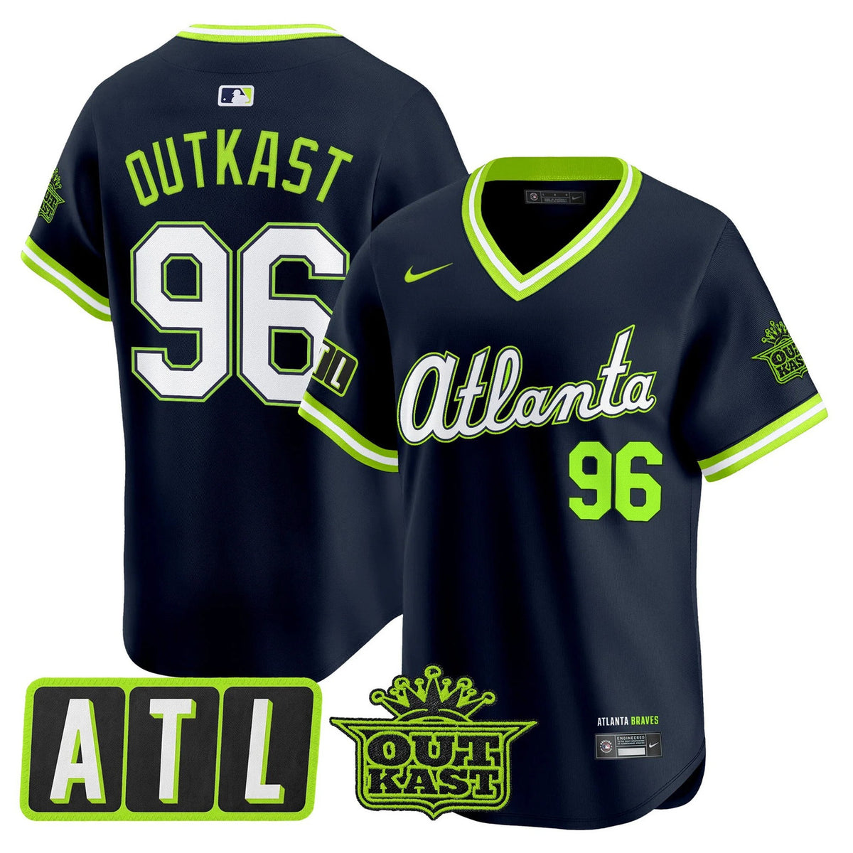 Atlanta Braves Men 2026 City Connect X Outkast Vapor Premier Limited Jersey