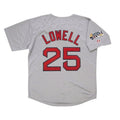 Mike Lowell Boston Red Sox 2007 Road World Series M 2Xl Limited Jersey - Grey