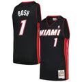Men's Mitchell & Ness Chris Bosh Black Miami Heat  2012/13 Hardwood Classics Swingman Jersey