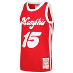 Men's Mitchell & Ness Vince Carter Red Memphis Grizzlies  2015/16 Hardwood Classics Swingman Jersey