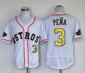 Jeremy Pena #3 Houston Astros 2023 Limited-Player Jerseys Jersey - White Gold