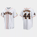 Yordan Alvarez #44 Houston Astros 2023 Program C White Stitches Base Limited Jersey - Gold