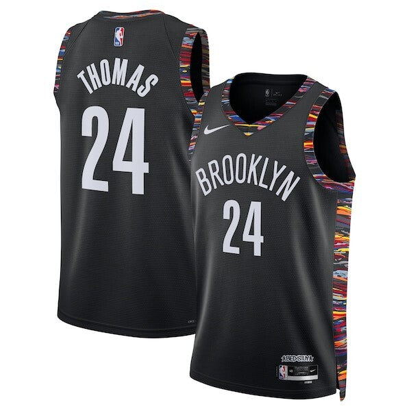 Brooklyn Nets Nike 2025/26 City Edition Swingman Jersey - Black - Cam Thomas - Unisex
