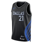 Dallas Mavericks Nike 2025/26 City Edition Swingman Jersey - Black - Daniel Gafford - Unisex
