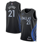 Dallas Mavericks Nike 2025/26 City Edition Swingman Jersey - Black - Daniel Gafford - Unisex