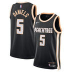 Atlanta Hawks Nike 2025/26 City Edition Swingman Jersey - Black - Dyson Daniels - Unisex