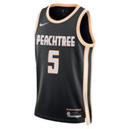 Atlanta Hawks Nike 2025/26 City Edition Swingman Jersey - Black - Dyson Daniels - Unisex