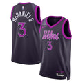 Minnesota Timberwolves Nike 2025/26 City Edition Swingman Jersey - Black - Jaden McDaniels - Unisex