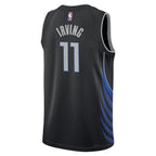 Dallas Mavericks Nike 2025/26 City Edition Swingman Jersey - Black - Kyrie Irving - Unisex