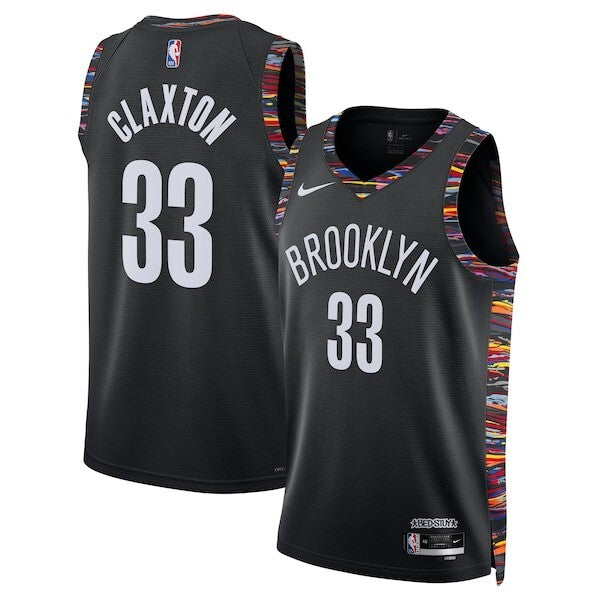 Brooklyn Nets Nike 2025/26 City Edition Swingman Jersey - Black - Nic Claxton - Unisex