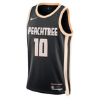 Atlanta Hawks Nike 2025/26 City Edition Swingman Jersey - Black - Zaccharie Risacher - Unisex