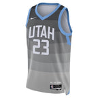 Utah Jazz Nike 2025/26 City Edition Swingman Jersey - Gray - Lauri Markkanen - Unisex