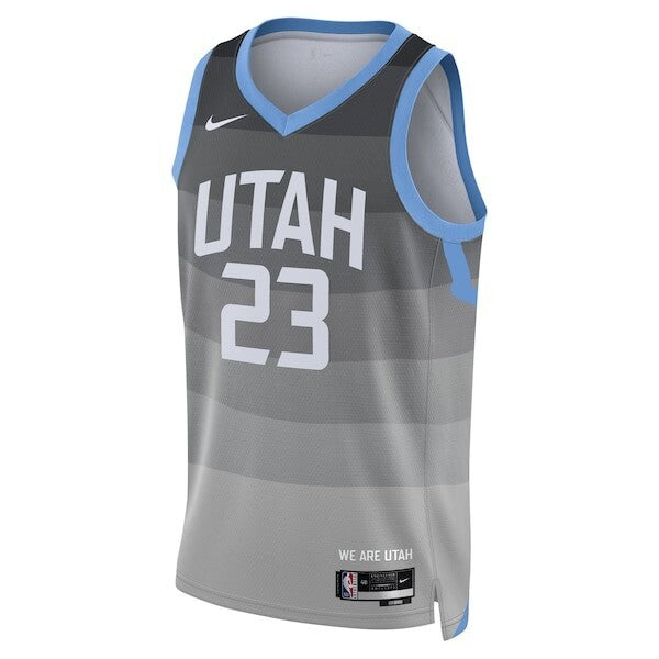 Utah Jazz Nike 2025/26 City Edition Swingman Jersey - Gray - Lauri Markkanen - Unisex