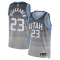 Utah Jazz Nike 2025/26 City Edition Swingman Jersey - Gray - Lauri Markkanen - Unisex