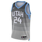 Utah Jazz Nike 2025/26 City Edition Swingman Jersey - Gray - Walker Kessler - Unisex