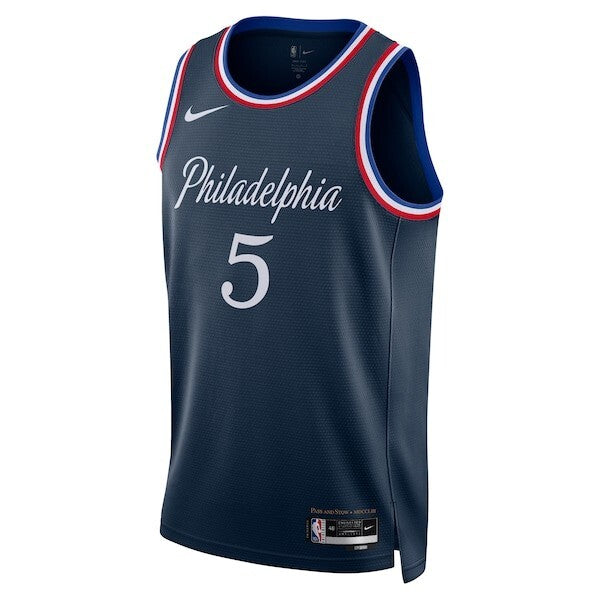 Philadelphia 76ers Nike 2025/26 City Edition Swingman Jersey - Navy - Quentin Grimes - Unisex