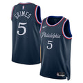 Philadelphia 76ers Nike 2025/26 City Edition Swingman Jersey - Navy - Quentin Grimes - Unisex