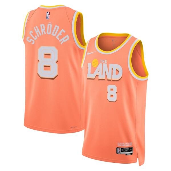 Nike Cleveland Cavaliers 2025/26 City Edition Swingman Jersey - Orange - Dennis Schröder - Unisex