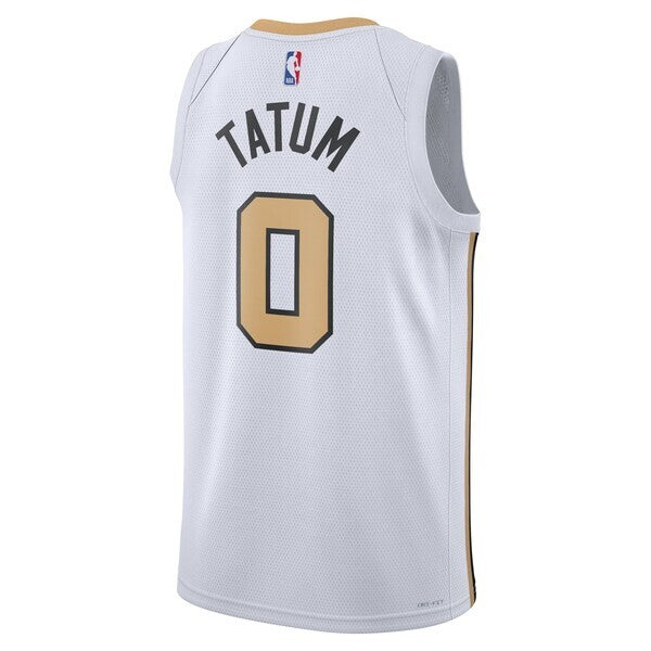 Boston Celtics Nike 2025/26 City Edition Swingman Jersey - White - Jayson Tatum - Unisex