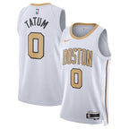 Boston Celtics Nike 2025/26 City Edition Swingman Jersey - White - Jayson Tatum - Unisex