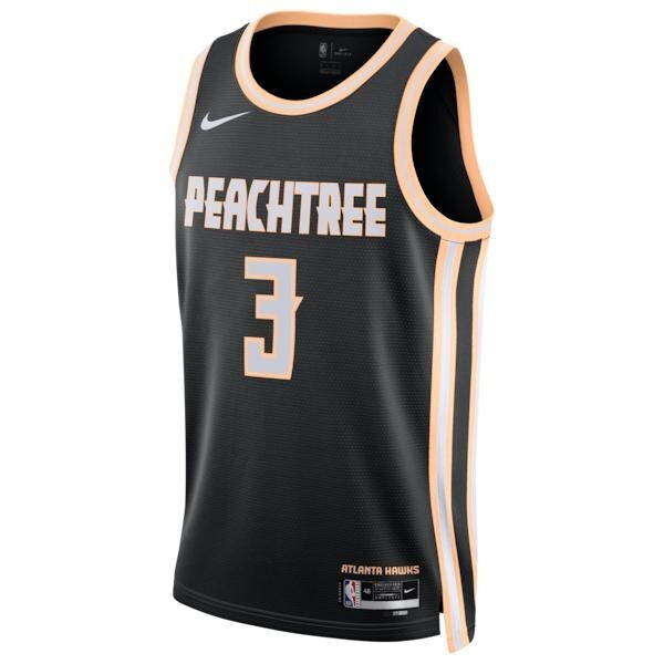 Nike Atlanta Hawks 2025/26 Nike City Edition Swingman Jersey - Black - CJ McCollum - Unisex