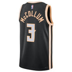 Nike Atlanta Hawks 2025/26 Nike City Edition Swingman Jersey - Black - CJ McCollum - Unisex