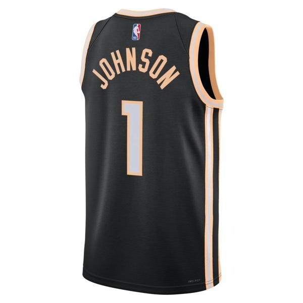 Nike Atlanta Hawks 2025/26 Nike City Edition Swingman Jersey - Black - Jalen Johnson - Unisex