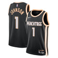 Nike Atlanta Hawks 2025/26 Nike City Edition Swingman Jersey - Black - Jalen Johnson - Unisex